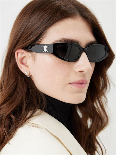 celine triomphe cat eye sunglasses|Celine Triomphe CL40269U Cat Eye Sunglasses .